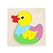 GIVBRO Puzzle in legno giocattolo animali puzzle anatra fantasia blocchi per bambini prescolari bambini regalo intelligenza miglioramento