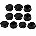 Tool parts 10pcs 12mm Dia Black Plastic Tubing Plug Door And Window Locking Hole Plugs