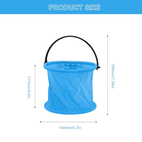 0XBIT Faltbarer Sandeimer Kinder, 2 Stück Multifunktion Sandeimer für Kinder, Tragbarer Eimer Keine Fächer, Falteimer Kinder für Malen, Camping, Strand, Garten