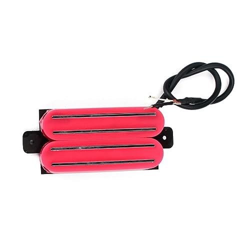 Yardwe 双?ハムバッカー ピックアップ ワイヤー付き 赤色 ストラトキャスター電気ギター用交換パーツ アルニコ搭載 ギターピックアップ選択