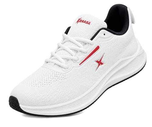 Image of Kraasa Men's Running Shoes | Breathable Mesh Upper | Lightweight Phylon Sole | Cushioned EVA Insole | Comfortable Sports & Casual Sneakers for Gym, Walking & Daily Use