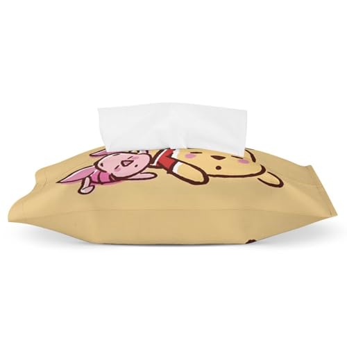 くまのプーさん ティッシュケース レザー ティシュカーバ ティッシュボックス PUレザー 合皮製 かわいい おしゃれ インテリア