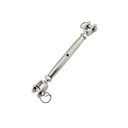 Stainless Steel Turnbuckle, Senrise 304 Stainless Steel M16 Closed Body Jaw Turnbuckle Rigging Bottle Screw - High Polished Welded Fork Screw For Marine, Sailing, Boating & Industrial Applications #TOP12