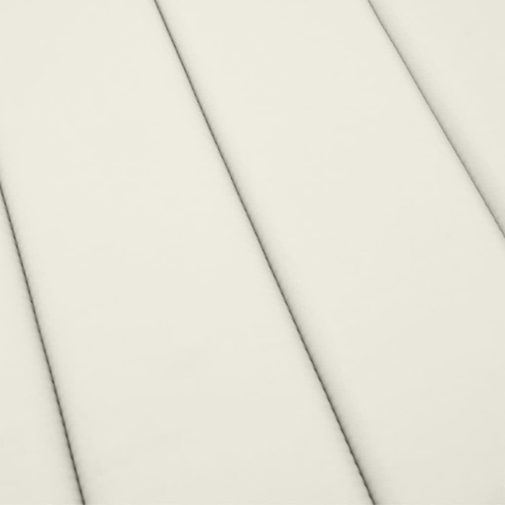 vidaXL Cuscino per Lettino Prendisole Crema Mélange 200x70x4cm Tessuto, cuscino, cuscino per seduta, cuscino per sedia, cuscino da esterno
