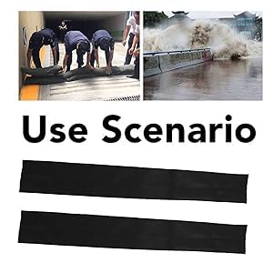 4Pcs of 150CM Water Activated Flood Barriers for Home Door Sand Bags Without Sand for Garage Basement - Image 4