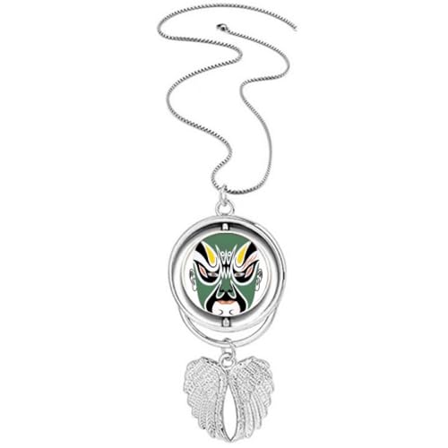 Collier opéra de Pékin Yaguanlou anti-ternissement avec ailes d'ange