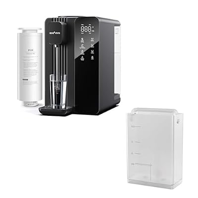 Ecoviva MATE4 Countertop Reverse Osmosis Water Filter System & Water Tank Combo