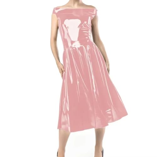 Robe trapèze en cuir PVC pour briller d'élégance lors de vos soirées en amoureux