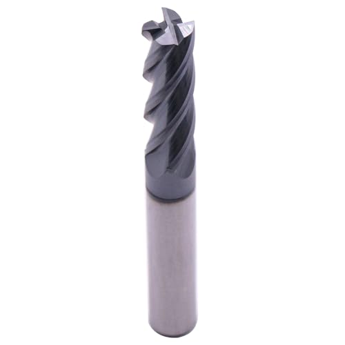 Image of 3 /8 inch 4 Flute Solid Carbide Long Square End Mill, 3 inch OAL, AlTiN Coated | 35 Helix, 3 /8 inch Cutting Dia, 3 /8 inch Shank Dia, 1-1 /4 inch LOC, for Milling Alloy Steel, Carbon Steel, Cast Iron, Copper