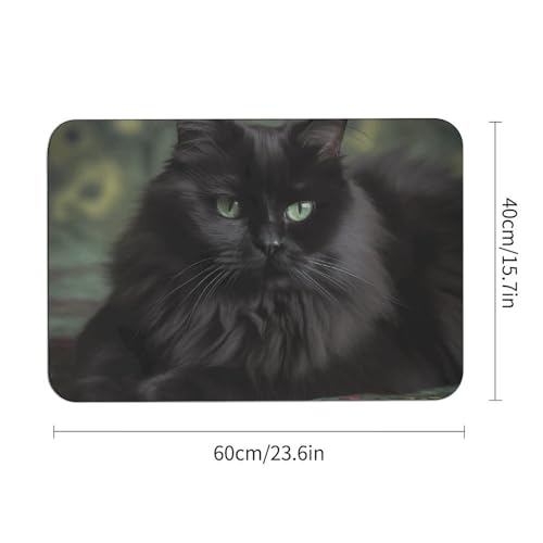 Tapis de bain chat antidérapant et super absorbant pour douche