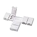 Tool parts 8mm 2P T-shape LED Strip Connector for Single Color 3528 LED Strip Lights 5Pcs