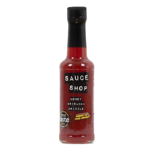 Sauce Shop Honey Sriracha Drizzle | Sweet Chilli Flavour | Suitable for Vegetarians | Made in the UK | 190ml