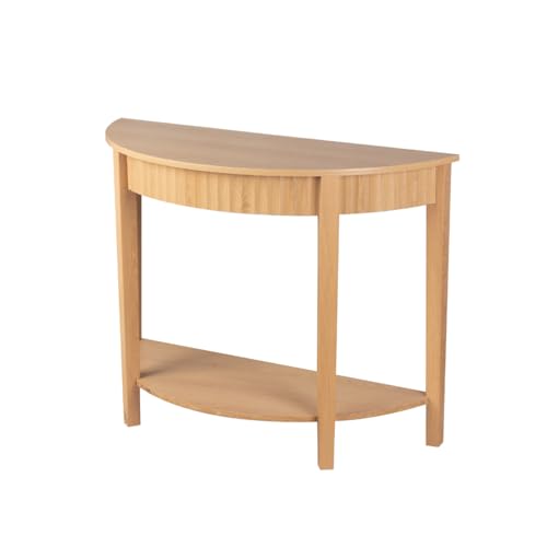 Console arrondie effet vague 2 niveaux 100 cm Calicosy