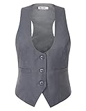  GRACE KARIN Outdoor Weste Damen grau Moderne Weste CL2453-2 M