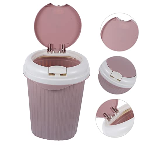 Caneca de basura compacta Hemobllo para cocina 5L rosa miniatura 4