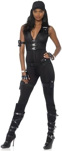 Leg Avenue Women's Deluxe Sexy Swat Commander Cop Costume Adult-Sized Costume (pack of 1)