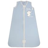 Mama Cheetah Baby Schlafsack 1.0 TOG, Bio-Baumwolle, Tragbare Babydecke, Schlafsack mit 2-Wege-Reißverschluss, Ganzjahres-Baby-Schlafsack, Kleinkind Junge Mädchen Neugeborenes, Medium (6-12 Monat)