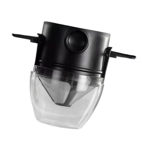 Cafetera plegable con filtro de malla doble de acero inoxidable portátil para camping, uso en la oficina
