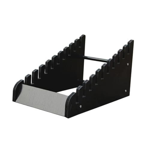 ROBUSTO ESPOSITORE for PIASTRELLE: l'espositore for piastrelle in ceramica è realizzato in pannello di densità, collegamento del tubo in acciaio nella parte centrale. Supporto robusto, nessuna deformazione, bordi lisci e arrotondati senza sbavature. La staffa del telaio inferiore adotta un design strutturale stabile e i punti sul fondo sono sollecitati uniformemente, il che può impedire efficacemente lo scivolamento dello schermo o delle piastrelle del pavimento.