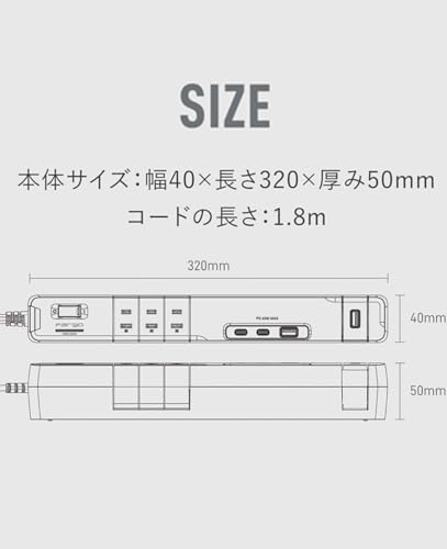 Fargo PD65W TAPKING T5 AC6個 TypeC/A 各2ポートサムネイル6