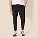 Amazon Essentials Men's Relaxed Joggers Sweatpants, Fleece, Comfortable Fit, Black, Small