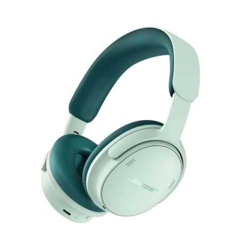 Image of Bose QuietComfort Headphones (2nd Gen) - Wireless Headphones, Active Over Ear Noise Cancelling and Mic, Immersive Audio, USB-C Charging and Lossless Audio, Up to 24 Hours of Play time, Dewdrop Mint