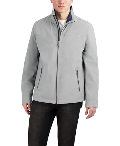 Image of Nautica Men's Lightweight Sailing Jacket - Waterproof & Windproof, Breathable