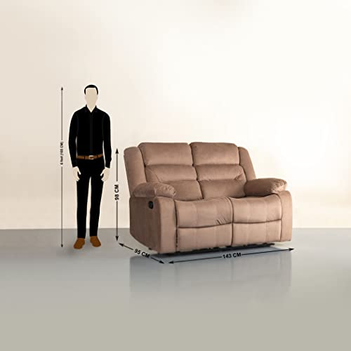 Image of Home Centre Cairo 3+2 Seater Manual Recliner Set - Brown