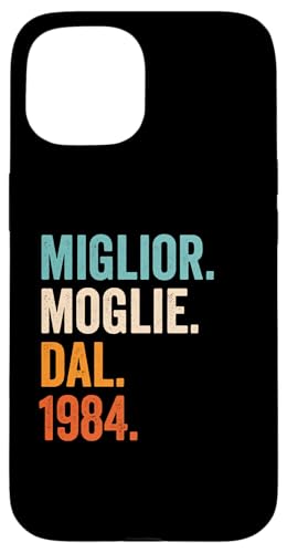 Custodia per iPhone 15 Miglior Moglie Dal 1984 | Anni