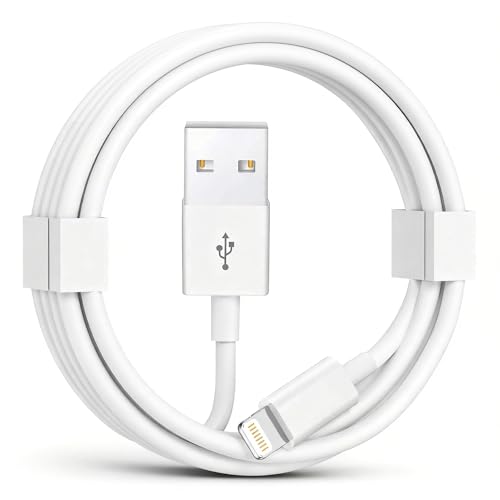 Original Cable [Apple MFi Certified] Lightning to USB Cable Compatible iPhone 13/12/11 Pro Max/XS MAX/XR/XS/X/8/7/Plus/6S iPad AirPods,iPod Touch (1M/3.3FT) Original Certified - White