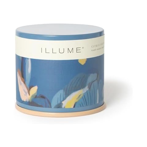 Illume Beautifully Done Essentials Citrus Crush Vanity Tin Scented Candle Cover
