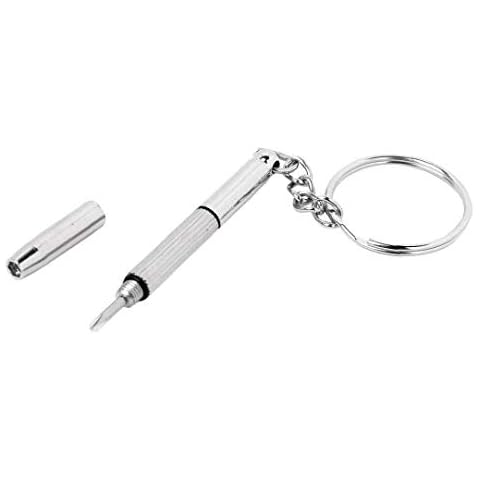 3 in 1 Mini Eyeglass Screwdriver Multi Portable Metal Eyeglasses Frame Sunglass Repair Kit Tool with Keychain Cover
