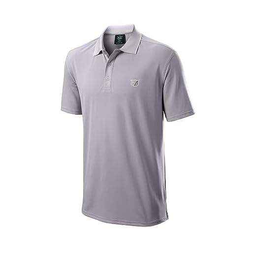 Wilson Staff Men's Golf Polo Shirt, Classic Polo, Short sleeve, Polyester