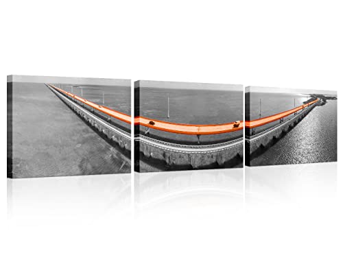 TUMOVO Florida Keys Bridge Wall Art for Living Room 3