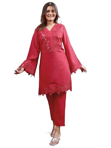 Image of Womanista Farshi Salwar Suit for Women| Farsi Kurta Set | Coord set