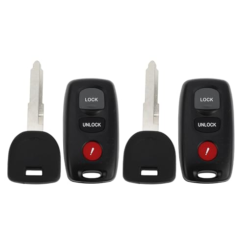 Llaves de encendido KPU41794 con chip 63 80 de 3 botones para arranque rápido de Mazda 3