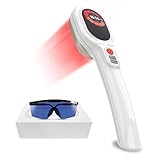Cold Light Therapy Device – Portable Red Laser for Pain Relief | Infrared & Red Light Therapy Wand Targets Joints, Muscles, Back, Knees(6x808nm +15x650nm)