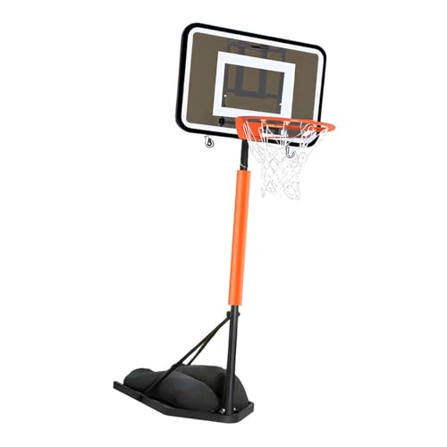 KiBcsLic Foldable Basketball Hoop Basketball Goal System, Portable, Sports Equipment for Beach, Gray