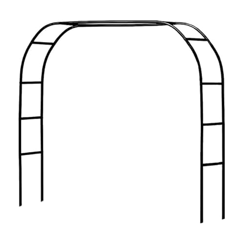 Metall Gartenbogen für Kletterpflanzen, Weißer Bogenförmiger Rosenpavillon für Außenterrassendekoration, Hochzeit Blumendekoration, Hochbogen Spalier für Kletterpflanzen