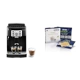 De'Longhi Magnifica S, Automatic Bean to Cup Coffee Machine, Espresso and Cappuccino Maker, ECAM22.110.B, 1.8 liters,Black & Softballs, 2 bags, balls prevent the formation of limestone water