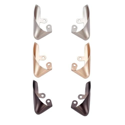 GYWHOOFT 3 pares de zapatos de metal protectores, protectores de punta para zapatos de metal, puntera elegantes tacones altos cubierta puntera zapatos duraderos puntas tapones para zapatos protección