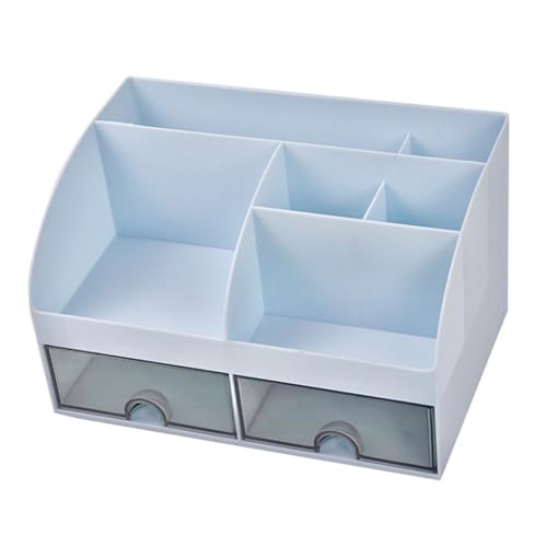 Homoyoyo 透明引き出し式デスクオーガナイザー 卓上収納ボックス 文房具 化粧品整理用 多機能机上収納ケース オフィス 書斎 寝室対応