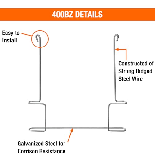 Image of Buyers Products 400BZ Anti-Sail Brackets for Use with 20 Inch Mud Flaps and Splash Guards, 2 Count, Bolt Or Weld onto Truck or Trailer to Hold Mudflaps Straight