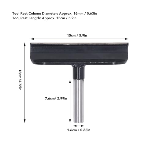 Descanso para herramientas de torno de madera acero inoxidable miniatura 3