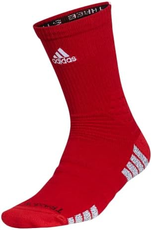 adidas Unisex Creator 365 Basketball Crew Socks (1-Pair), Power Red/White, X-Large
