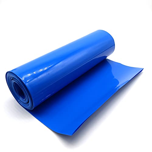 Gaine thermorétractable PVC 150mm film de protection isolant bleu pour batterie 21700 et 26650