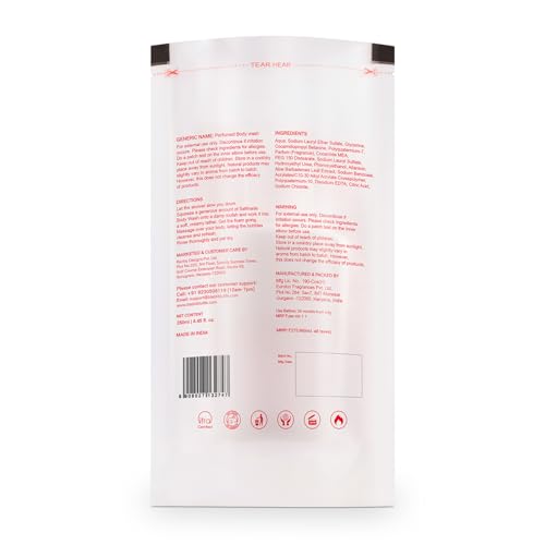 Image of BLABLIBLU Selfmade Perfumed Body Wash (250ml) for Men & Women | Bourbon, Vanilla & Bergamot Fragrance | Hydrates & Moisturizes Skin | Long Lasting Perfume Scent | Gentle Daily Skin Cleanser