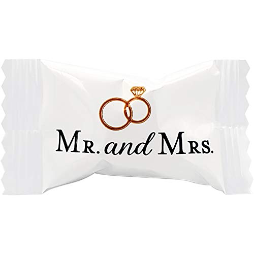 Mr. & Mrs. Wedding Buttermints, Mint Candies, After Dinner Mints, Butter Mint Candy, Fat-Free, Individually Wrapped (110 Pieces) #TOP1