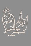  Notizbuch A5 (6X9zoll) Kariert 120 Seiten: Rock Metal Halloween Kostüm Gothic Horror Geschenkidee