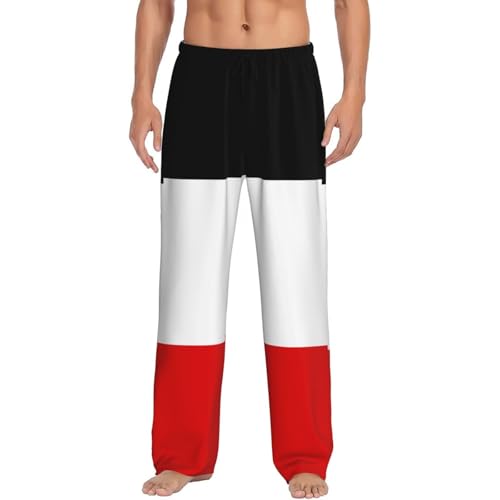 Old Flag Of The German Empire Men'S Pajama Pants Soft Comfort Lounge Pants Sleep Pj Bottoms
